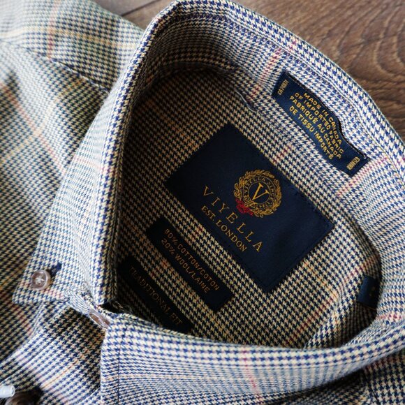 BNWT AW22 VIYELLA HOUNDSTOOTH SHIRT S - Picture 8 of 9